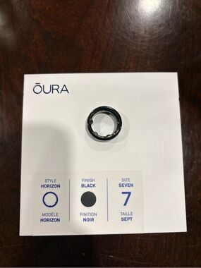 Oura Gen3 Ring Horizon Black Size 7